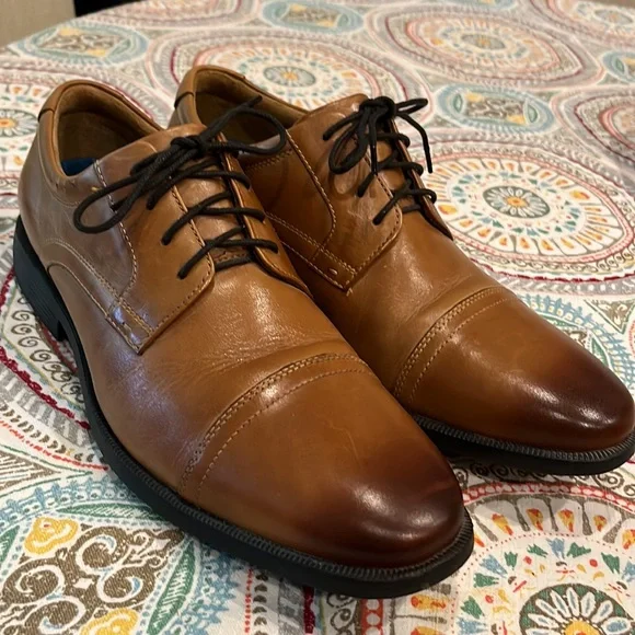 Nun Bush leather Oxfords 9.5 NWT Nunn Bush Mens Size 9.5 Cap Toe Leather Shoes Oxfords Brown  main image 3